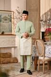 Baju Melayu Luxury Bespoke Fit - Baby Mint