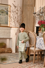 Baju Melayu Kids Luxury Bespoke Fit - Desert Sage