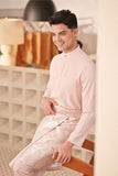 Baju Melayu Couture Slim Fit - Baby Pink