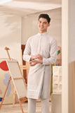 Baju Melayu Couture Slim Fit - Light Grey