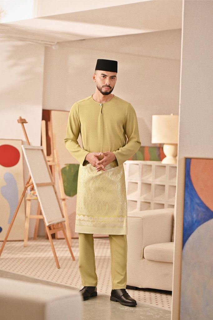 Baju Melayu Teluk Belanga Deluxe Smart Fit - Oasis