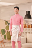 Baju Melayu Couture Slim Fit - Bubblegum
