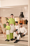 Baju Melayu Kids Couture Bespoke Fit - Green Apple