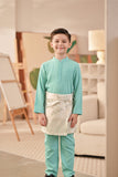Baju Melayu Kids Couture Bespoke Fit - Aqua Green