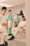 Baju Melayu Kids Teluk Belanga Deluxe Smart Fit - Whisper White