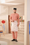 Baju Melayu Teluk Belanga Deluxe Smart Fit - Rose Dawn