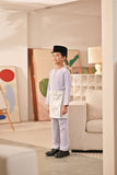 Baju Melayu Kids Teluk Belanga Deluxe Smart Fit - Light Lavender