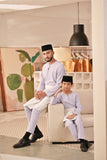 Baju Melayu Teluk Belanga Deluxe Smart Fit - Light Lavender