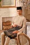 Baju Melayu Luxury Bespoke Fit - Warm Sand